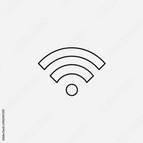 WiFi symbol icon wireless network.