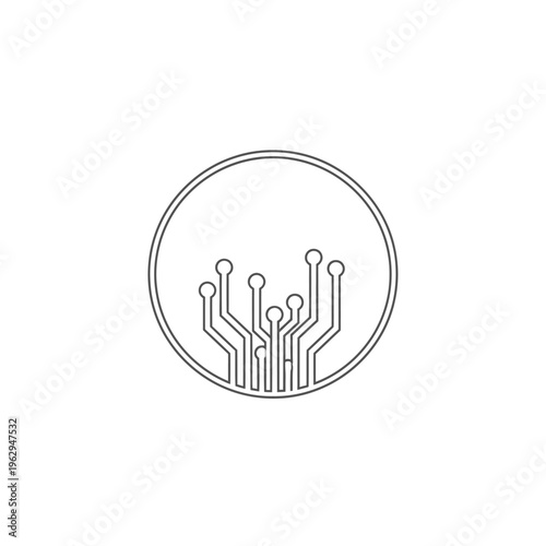 Circuit board microchip electronic component.