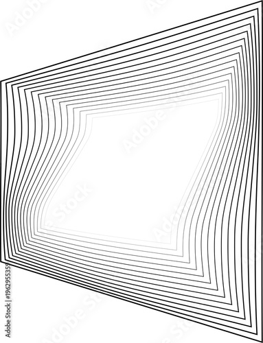 Square halftone frame emblem line blending for badges, logo, tag