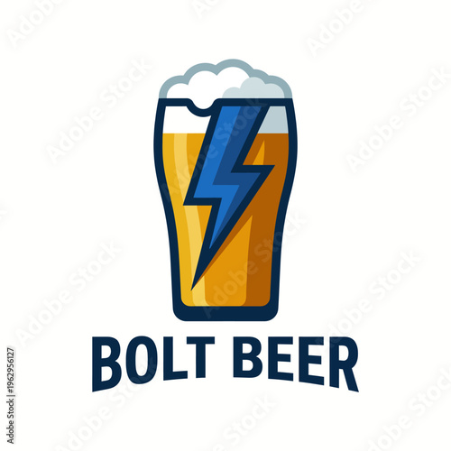 The vibrant Bolt Beer logo captures an energetic vibe with a lightning bolt motif that symbolizes excitement and quality in the beverage industry, simplifying modern branding.