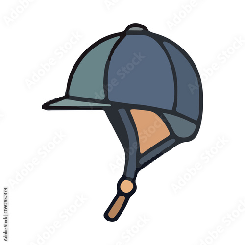 Equestrian Riding Helmet Icon