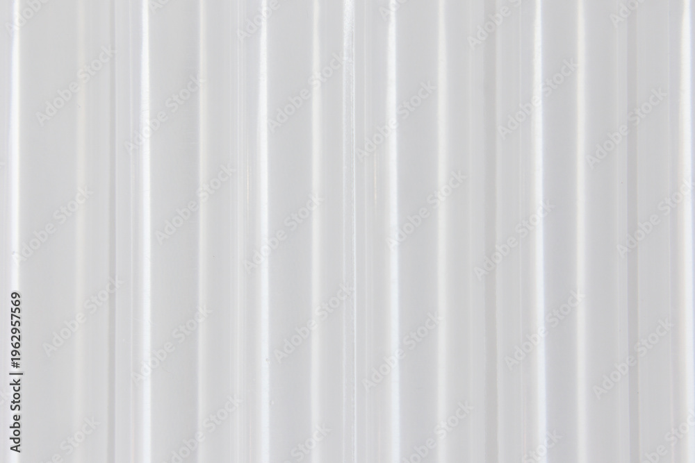 Obraz premium Abstract smooth white striped plastic pattern or texture as background
