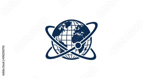 Global Network Connection Technology Illustration