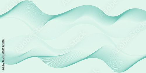 Flowing dark blue curve shape with soft gradient vector abstract background, relaxing and tranquil art, can illustrate health medical or sound of music.