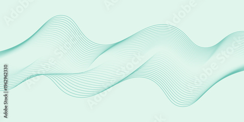 Flowing dark blue curve shape with soft gradient vector abstract background, relaxing and tranquil art, can illustrate health medical or sound of music.