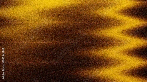 Gold grain textured wavy background, abstract seamless loop golden metallic or sand fluid wave motion graphic