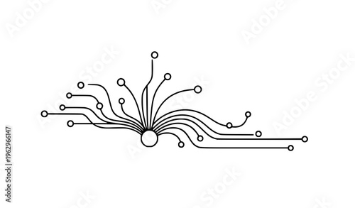 Fiber network connection line icon broadband system vector illustration