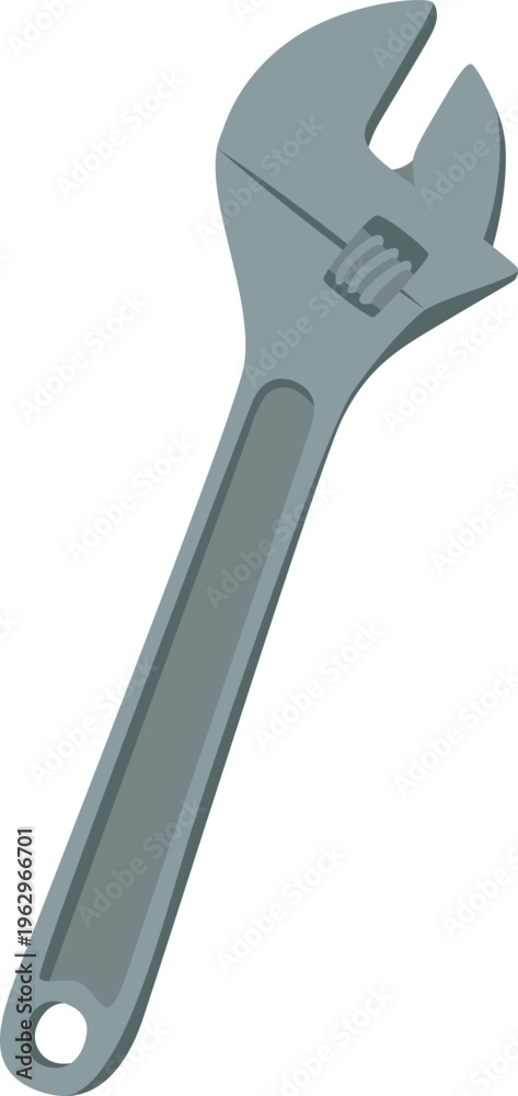 Obraz premium Adjustable Wrench Tool Isolated