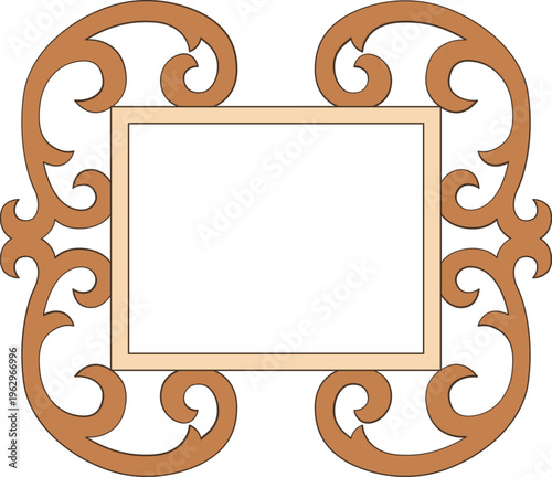 Ornate Wooden Photo Frame