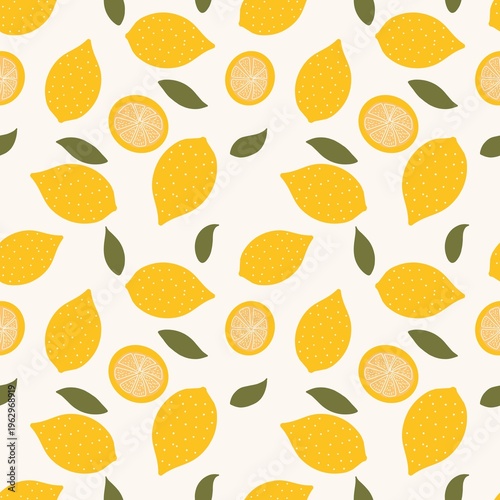 seamless pattern with fruits