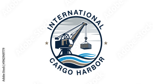 Global Shipping and Logistics Network - Cargo Crane at Harbor