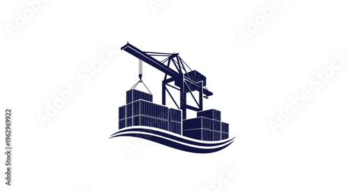 Global Shipping Logistics Network - Container Cargo Port Operations