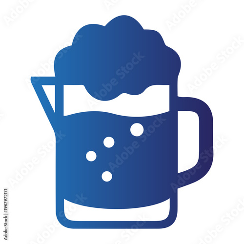 A foamy beer pouring into a mug from above at a pub.