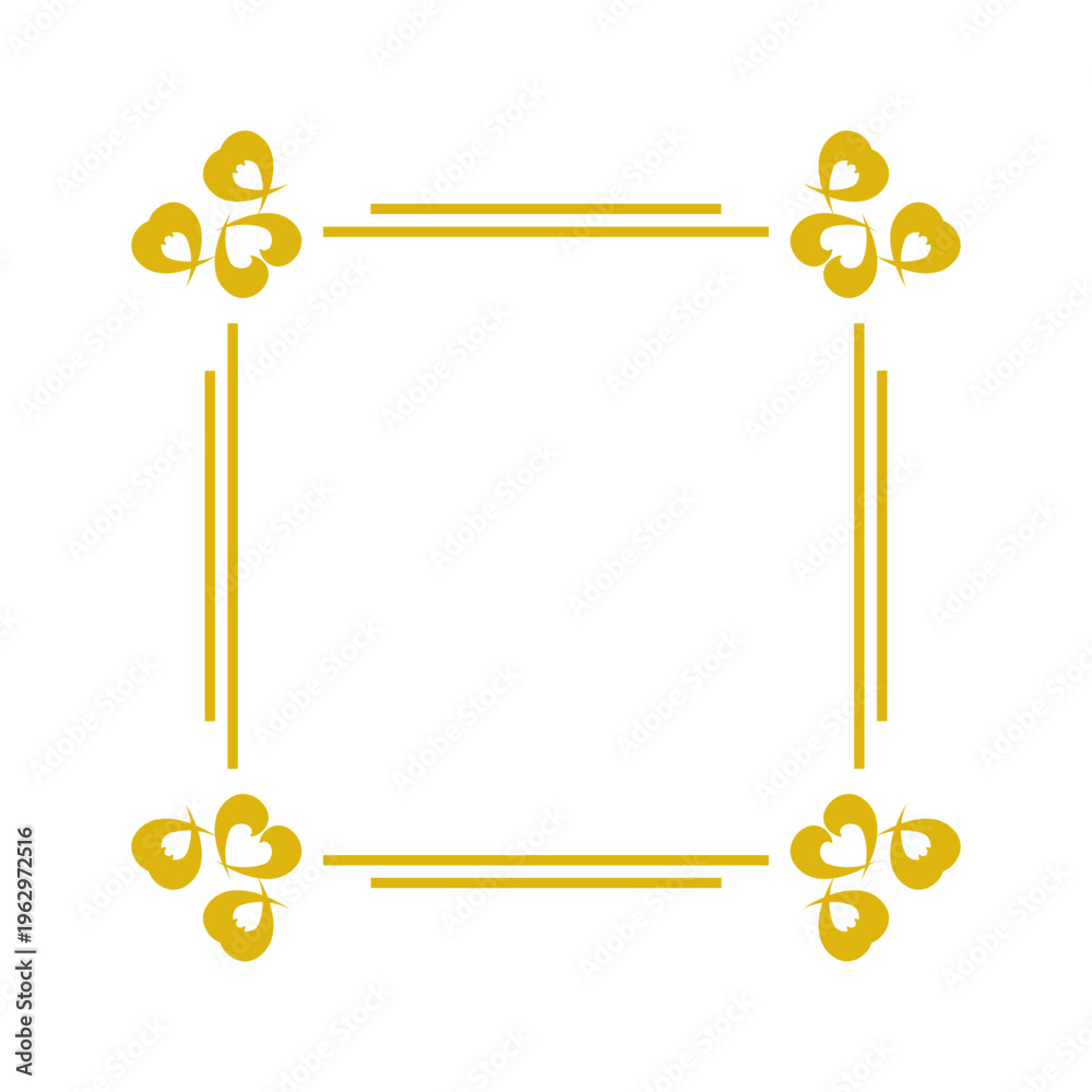 Obraz premium Elegant Golden Decorative Frame