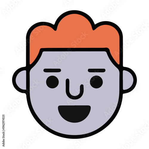 Happy Male Avatar Icon