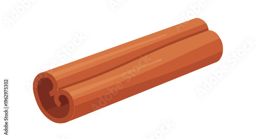 Aromatic culinary spice bark illustration, essential for flavorful cooking and sweet baking preparations, perfect for warm beverages and festive