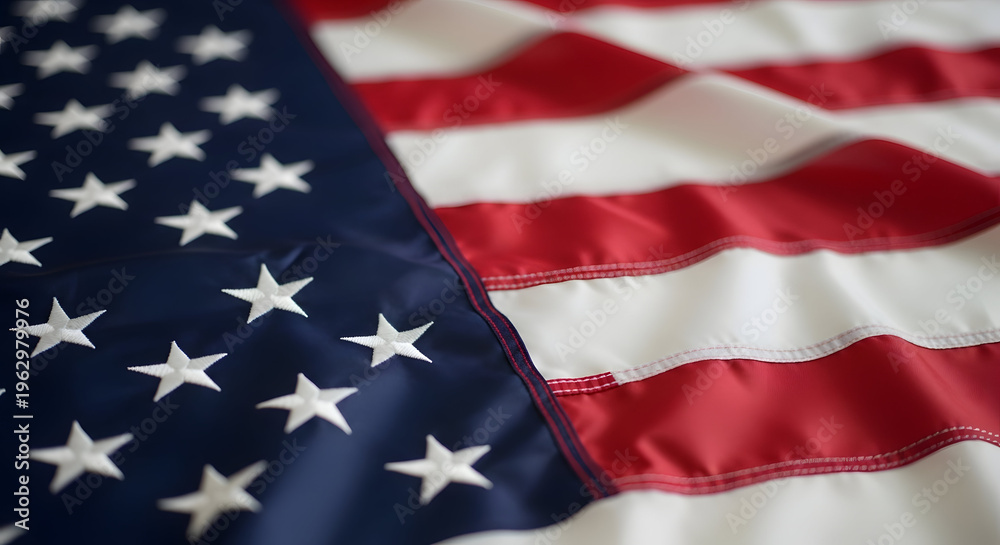 Obraz premium Flag day celebration with american flag displaying patriotism and national pride on june 14th every year