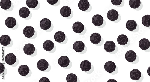 A vibrant culinary background featuring an abundance of aromatic black peppercorns scattered randomly