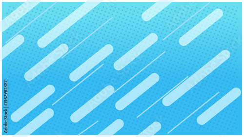 斜めラインとドットのスピード感あるブルー背景・シンプルで使いやすい抽象デザイン
