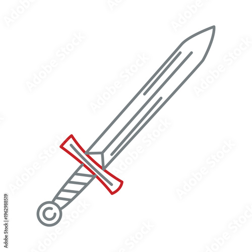 Outline Sword Icon