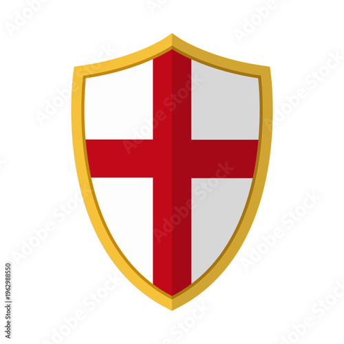 St George Cross Shield Icon