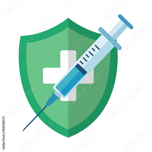 Vaccine Shield Protection Icon