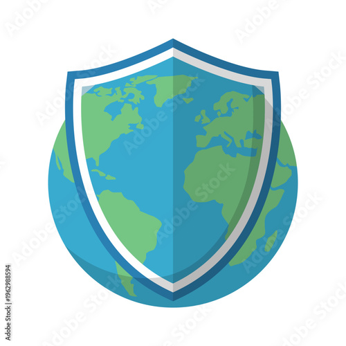 Global Security Shield Icon