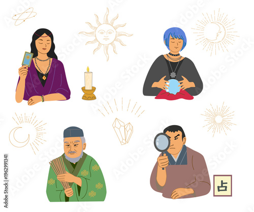 タロット占い、水晶占い、