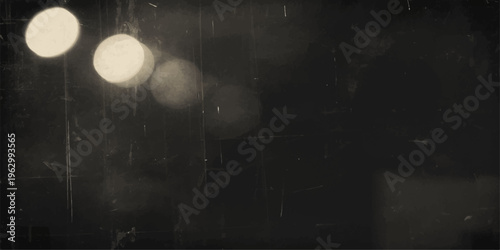 Old film projector casting light through smoke and clouds in a dark cinematic night sky with dramatic fog and glowing atmosphere