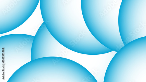 Abstract blue sphere and gradient and round shape and smooth surface and soft focus and geometric pattern and modern art and minimalist design and calm atmosphere and simple elegance 