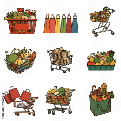 shopping cart icons