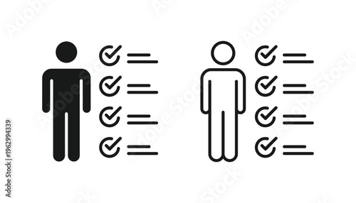 Personal assessment icon in vector. Tasks icon vector. Assessment icons symbol vector