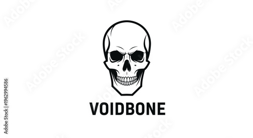 Human Skull Icon Graphic Design Element.