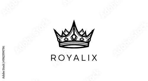 Crown Logo Royal Symbol Icon.
