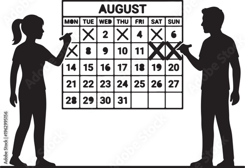 Romantic Couple Silhouette Collection, Love and Wedding Vector Art, Valentine's Day Black Graphics, Engagement and Marriage Logo Design Elements