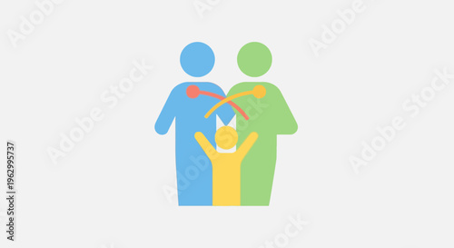 People standing together in unity symbol.