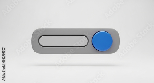 Toggle Switch in the On Position with Blue Button.