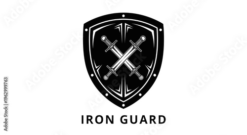 Iron Guard Shield Emblem Logo.