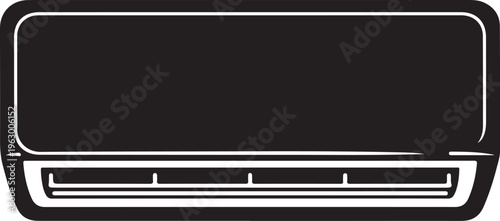 Air Conditioner Wall Unit Split System Vector Illustration