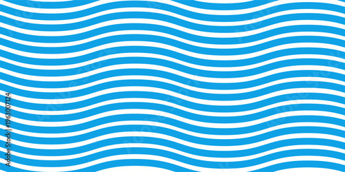 Seamless Wave Pattern, Hand drawn water sea vector background. Wavy beach print, curly grunge paint lines,