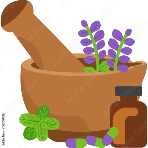 Herbal Medicine Preparation Icon