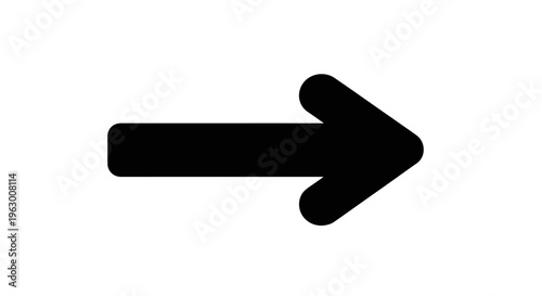 Simple Black Arrow Pointing to the Right Direction.