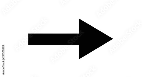 Simple Black Arrow Pointing to the Right Direction.
