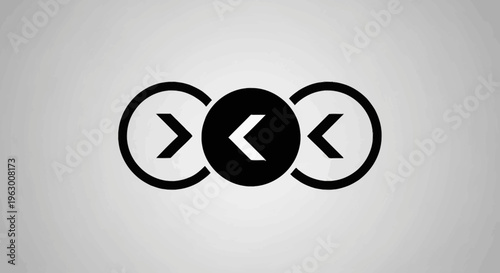 Three Arrows Pointing Leftward in Circles.