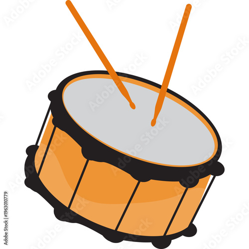 Drum and Drumsticks Icon
