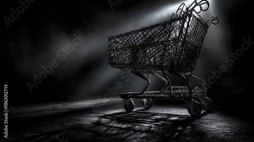 Wallpaper Mural Icon of metal wire shopping cart Torontodigital.ca