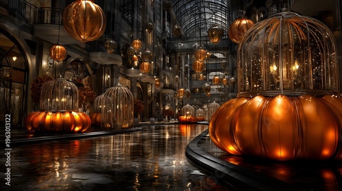 Wallpaper Mural Halloween bazaar in an atrium Torontodigital.ca