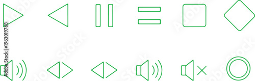 Exploring the diverse symbols used in media controls and user interface design to enhance functionality and user experience in digital platforms