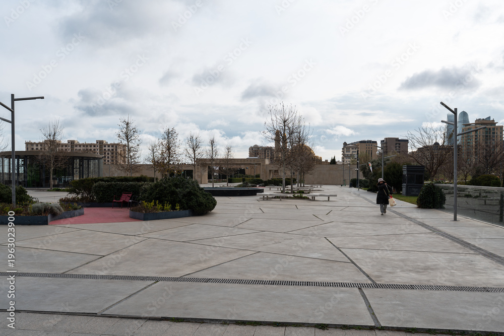 Fototapeta premium Mərkəzi Park (Central Park ) in Baku, Azerbaijan