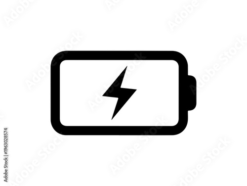 Battery with Lightning Bolt Icon - Minimalist Vector Illustration Free Download Battery with Lightning Bolt Icon - Minimalist Vector Illustration - GFXLoad